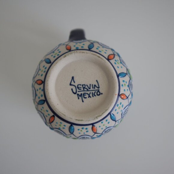 Servin Mexico Signed Handmade Ceramic Creamer - Picture 2 of 7